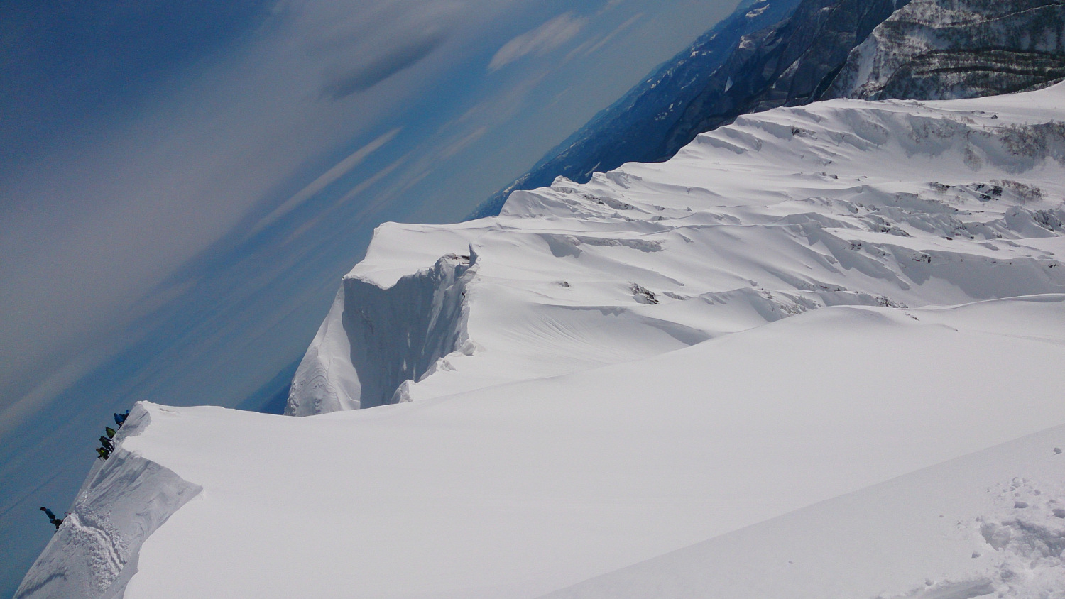 2015年2月撮影　穏やかな状態の稜線