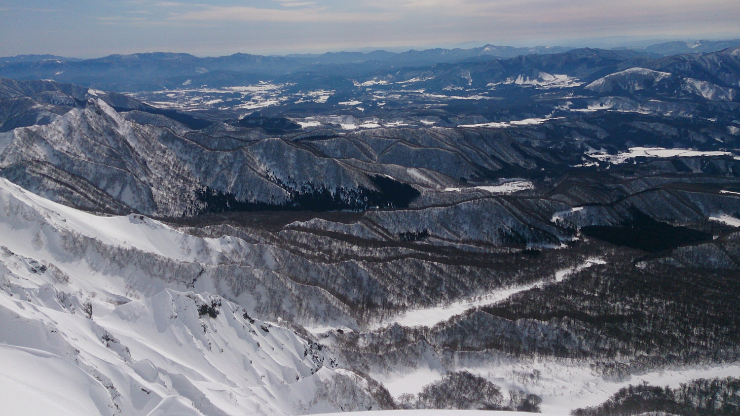 2015年2月撮影　山頂から地上を見下ろして一枚